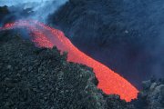 Lava nach Einbruch des Röhrensystems